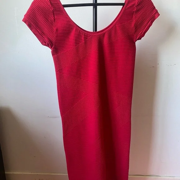 bebe Striking Red Mini Dress - Picture 2 of 4